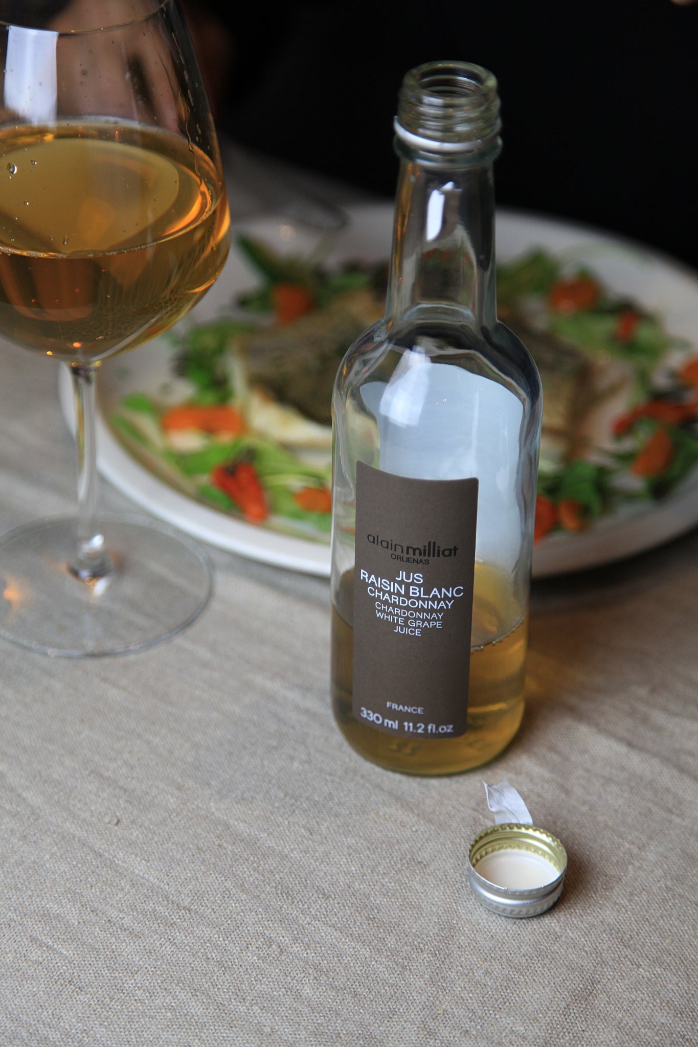 Chardonnay baltųjų vynuogių sultys